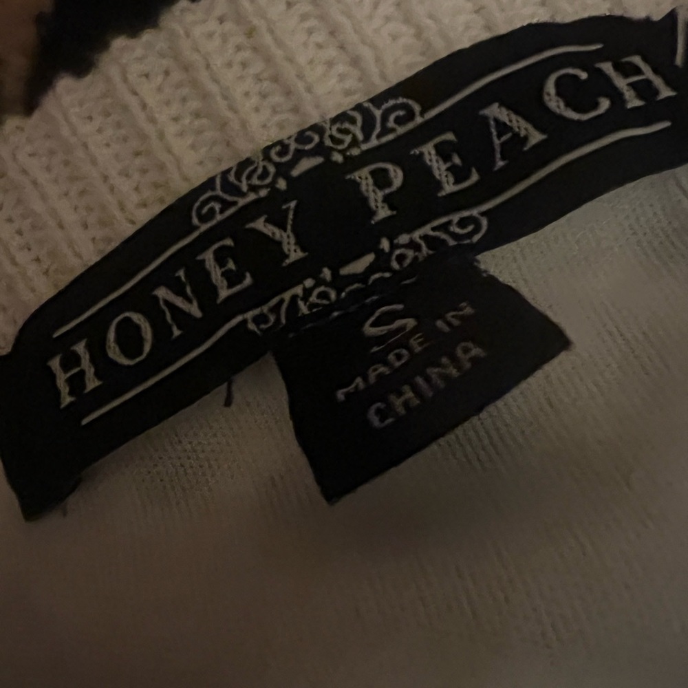 Honey Peach White Knit Dress - Forever 21